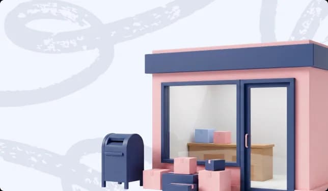Dank cannabis delivery storefront illustration