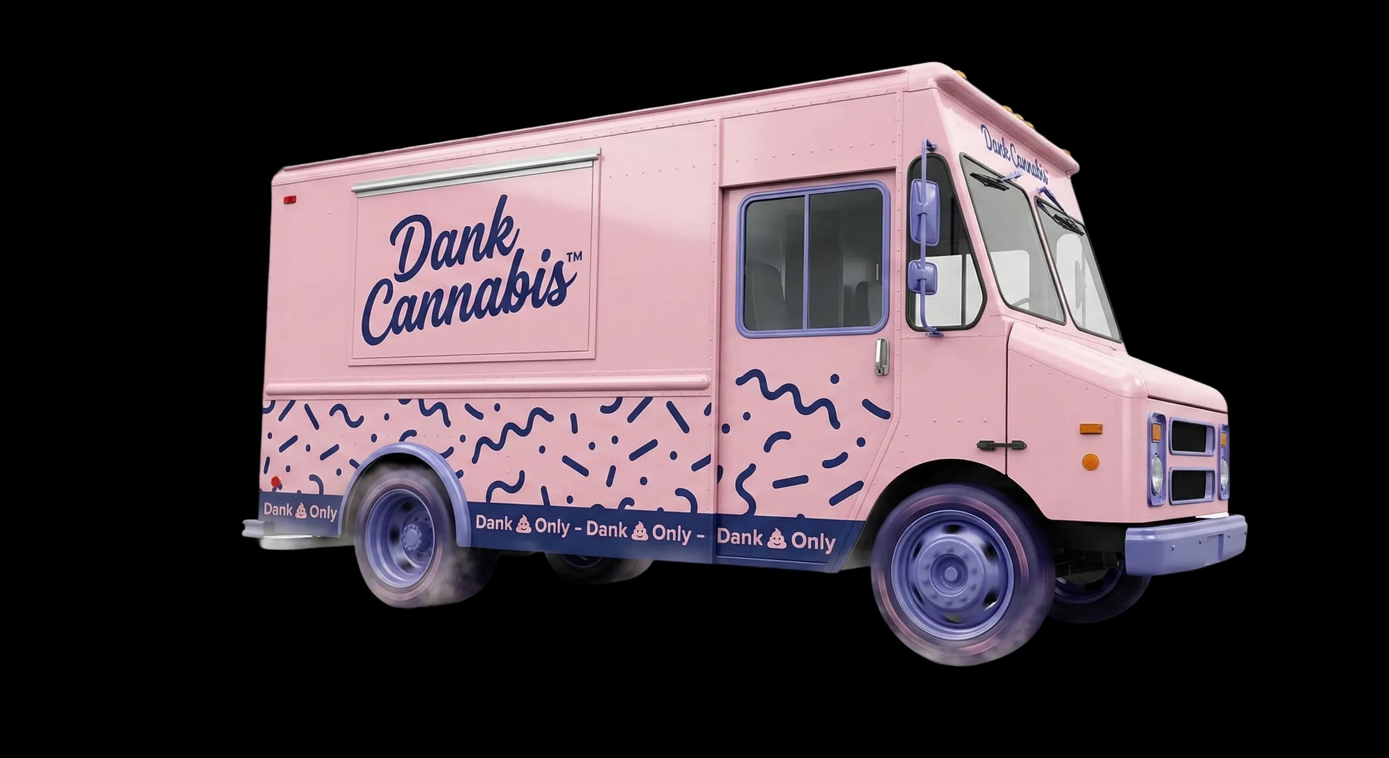Dank Cannabis delivery van